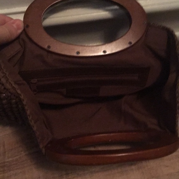 Ann Taylor Loft wood bead bag - Picture 3 of 3